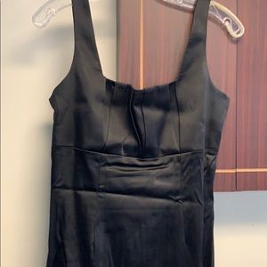 Calvin Klein black dress with matching coat